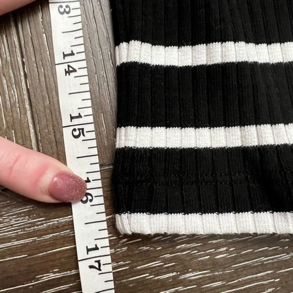 French Connection Cropped Boxy Striped Top - Picture 4 of 10